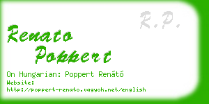 renato poppert business card